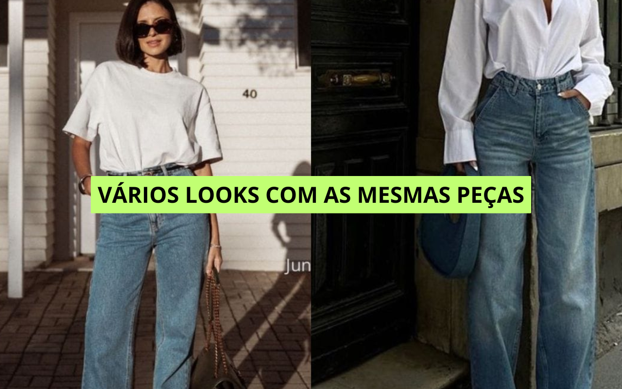Como montar 10 looks diferentes usando apenas 5 peças