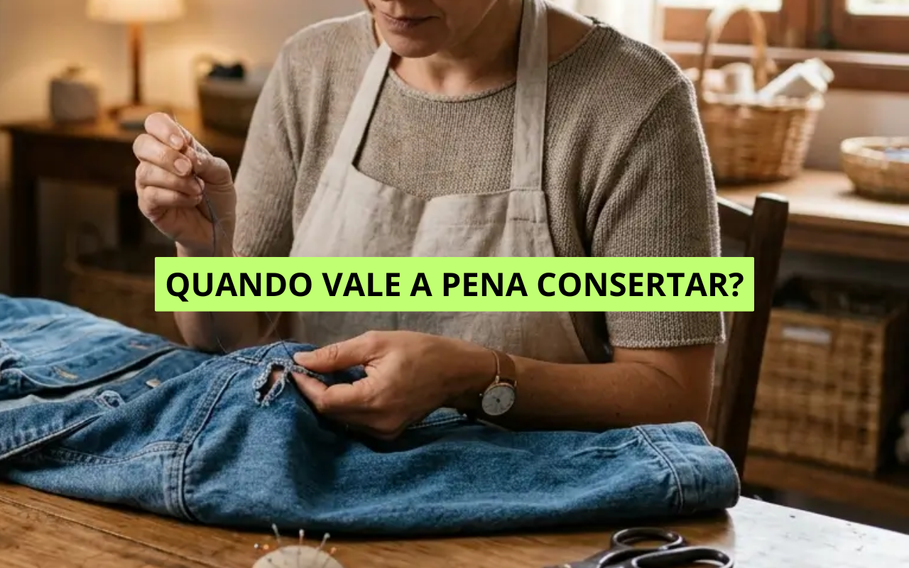 Quando vale a pena consertar uma roupa em vez de comprar outra?