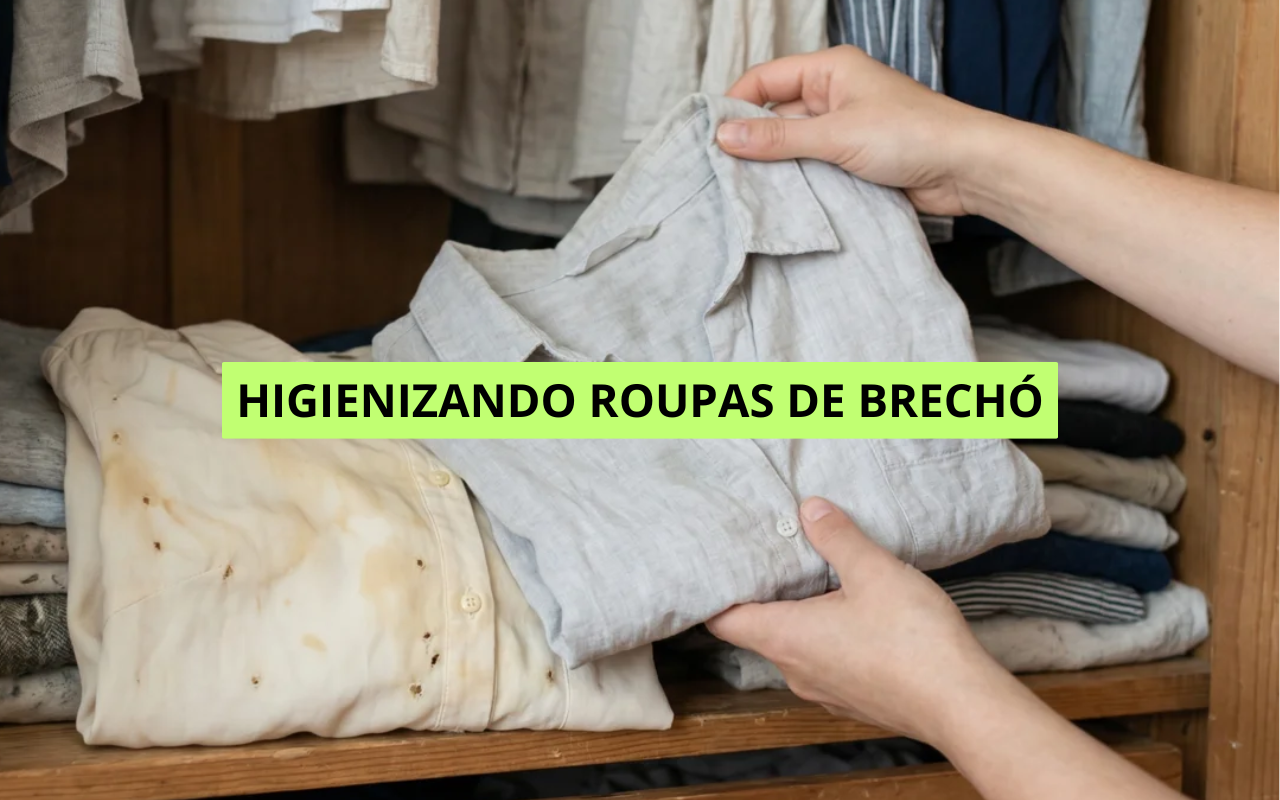 Como higienizar roupas de brechó antes de usá-las